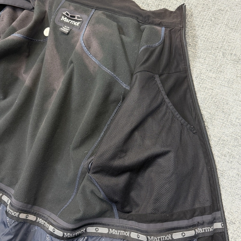 Marmot Softshell Jacket Men's XL Gray Removable Hooded Lined Outdoor - Picture 10 of 12